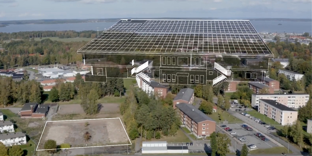 Illustration av förskolan i miljö